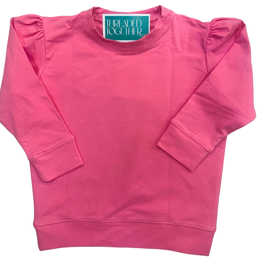 Lightweight Sweatshirt- pink, lavender, and light blue