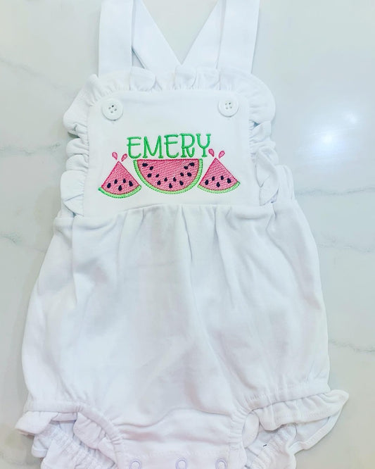 Watermelon Knit Sunsuit