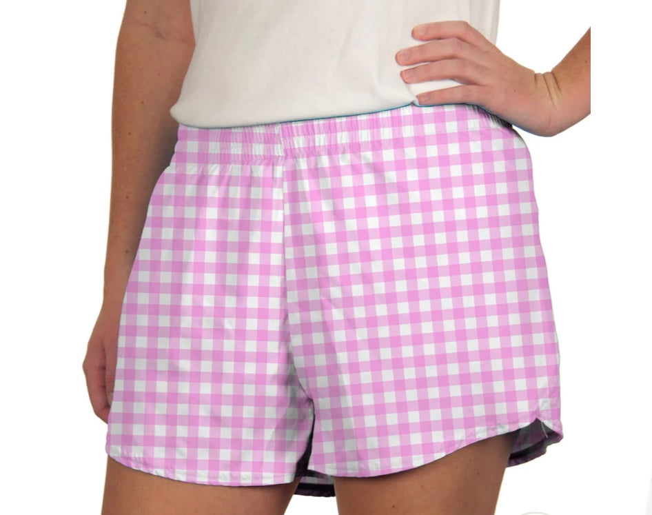 Pink Gingham Shorts